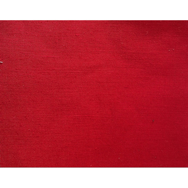 Tejido rojo lino y algodón | 55% lino / 45% algodón – Calidad y estilo natural