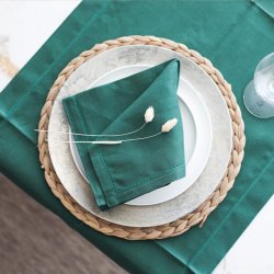 Tejido verde lino y algodón | 55% lino / 45% algodón – Calidad y estilo natural