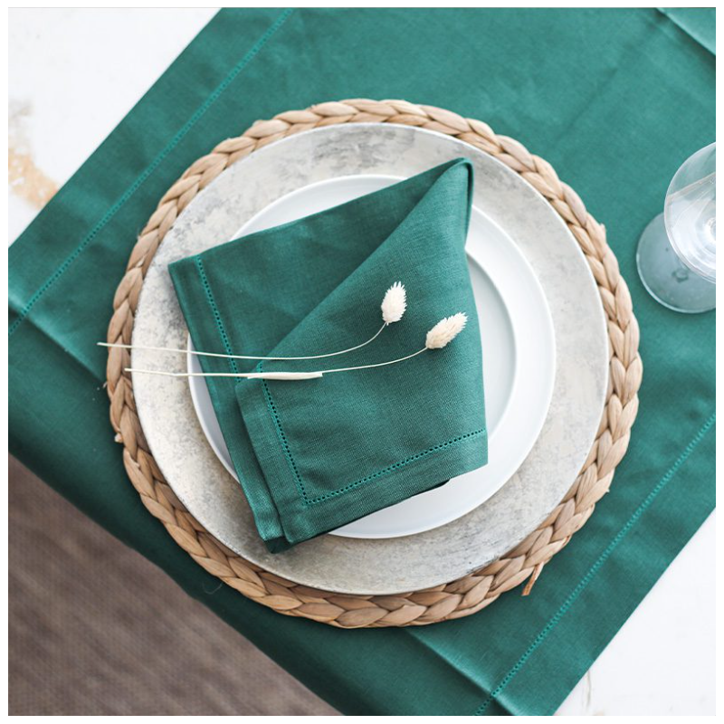 Tejido verde lino y algodón | 55% lino / 45% algodón – Calidad y estilo natural