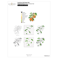 Altenew Tangerine Grove + Acuarelas 24 Pan Set | Bundle artístico de alta calidad