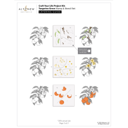 Altenew Tangerine Grove + Acuarelas 24 Pan Set | Bundle artístico de alta calidad