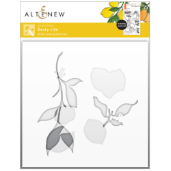 Altenew Zesty Life | Set de sellos y troqueles cítricos para scrapbooking creativo