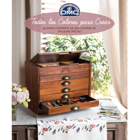 DMC – Set 500 madejas de hilo Mouliné con mueble organizador | Edición completa