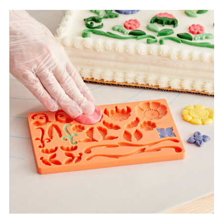 Molde de silicona Wilton encaje | Fondant y pasta de goma – 23 cavidades