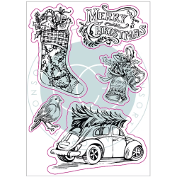 Craft Consortitum- Sellos de Navidad Festividade Kit II