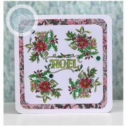 Craft Consortium Sellos de Navidad Flora Kit III | Creatividad festiva para tus proyectos