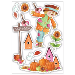 Craft Consortium Happy Harvest | Sellos acrílicos para scrapbooking otoñal