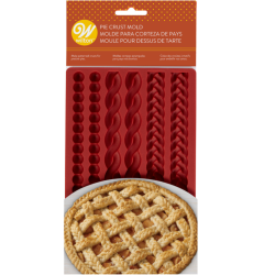 Molde de silicona Wilton para bordes de tartas | 6 cavidades – Decoración profesional