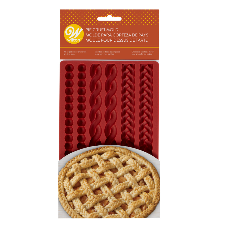 Molde de silicona Wilton para bordes de tartas | 6 cavidades – Decoración profesional
