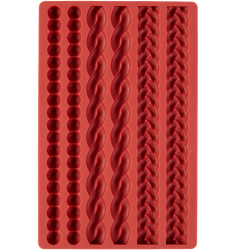 Molde de silicona Wilton para bordes de tartas | 6 cavidades – Decoración profesional