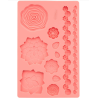 Molde de silicona Wilton flores y hojas | Fondant y pasta de goma – 11 cavidades