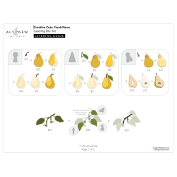 AlteNew -Fresh Pears Layering Die Set