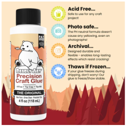 Bearly Art Pegamento de Precisión 118 mL | Adhesivo profesional para manualidades