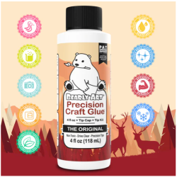 Bearly Art Pegamento de Precisión 118 mL | Adhesivo profesional para manualidades