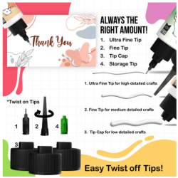 Bearly Art Pegamento de Precisión 118 mL | Adhesivo profesional para manualidades