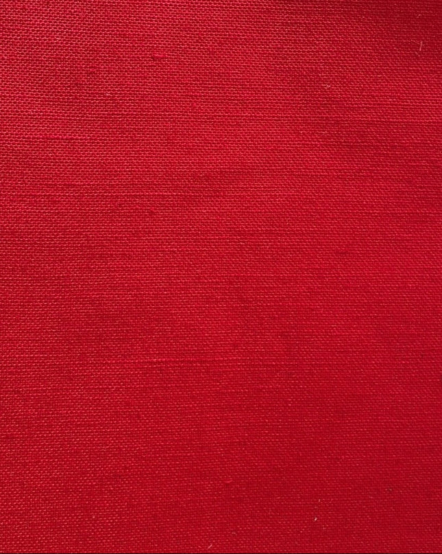 Tejido Rojo 55% Lino / 45%  Algodon