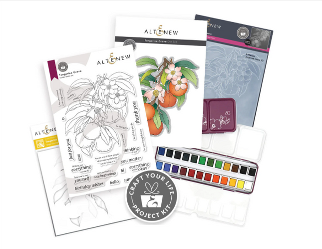 AlteNew -Tangerine Grove & Artists' Watercolor 24 Pan Set Bundle
