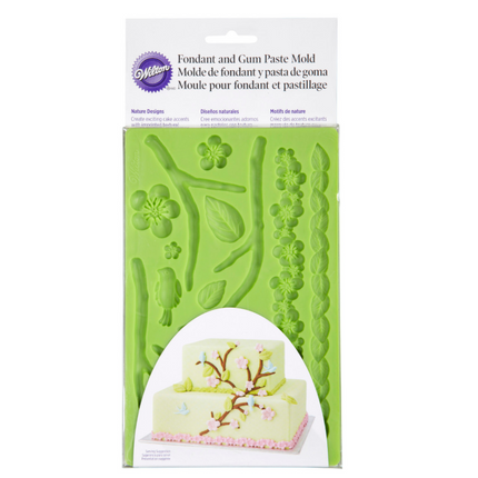 Wilton - Molde de Silicone Nature Designs – Para Bolos Dignos de Obra de Arte! ✨
