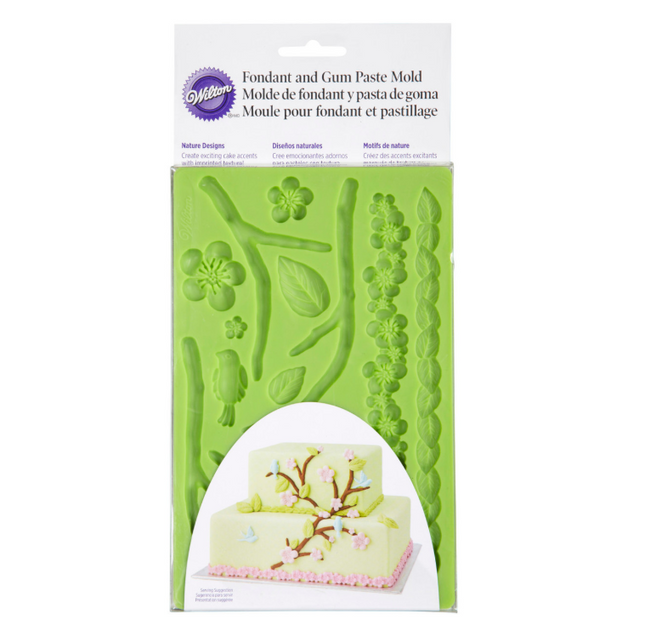 Wilton - Molde de Silicone Nature Designs – Para Bolos Dignos de Obra de Arte! ✨