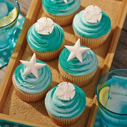 Wilton -Molde de silicona con diseños marinos para fondant y pasta de goma
