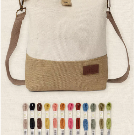 DMC-Eco Vita bolsa de labores cruzada, con 12 madejas