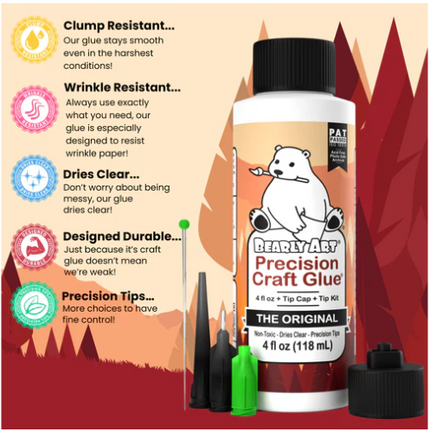 Bearly Art- Pegamento de precision craft 118mL