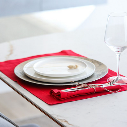 Individual de Mesa en Lino y Algodón – Elegancia Artesanal Portuguesa