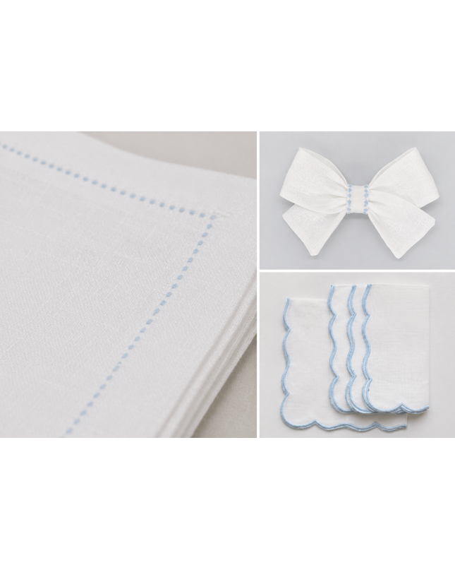Kit de lino blanco