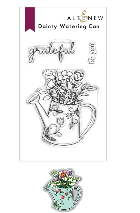 Dainty Watering Can Stamp & Die Set