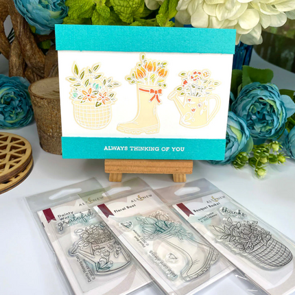 Dainty Watering Can Stamp & Die Set