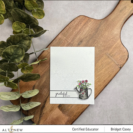 Dainty Watering Can Stamp & Die Set