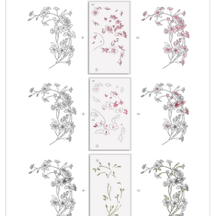 Build-A-Garden: Tranquil Trail Stamp Set