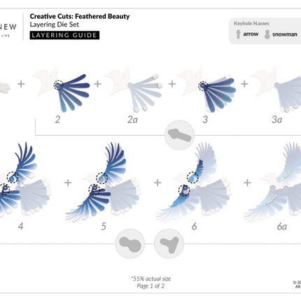 Creative Cuts: Feathered Beauty Layering Die Set