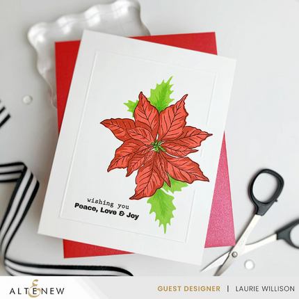Winter Florals stamp and Die Cuts