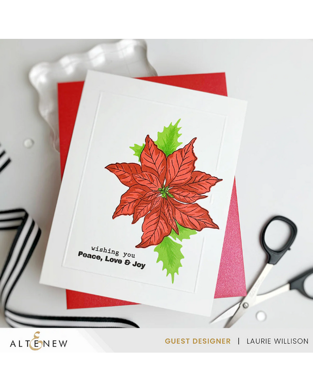 Winter Florals stamp and Die Cuts