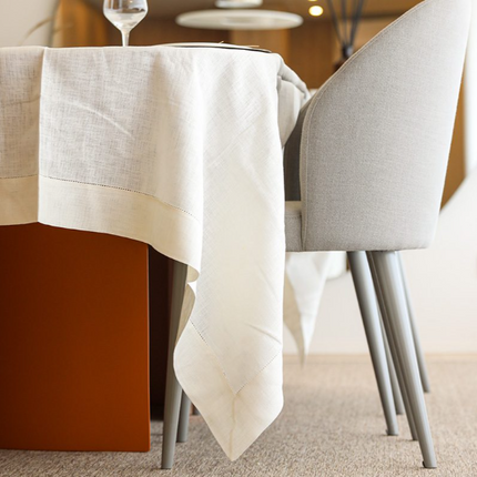 Mantelería de Mesa Branca en lino 100% Portugues